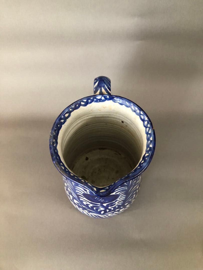 スペイン陶器　グラナダ焼　水差し　花瓶　ピッチャー