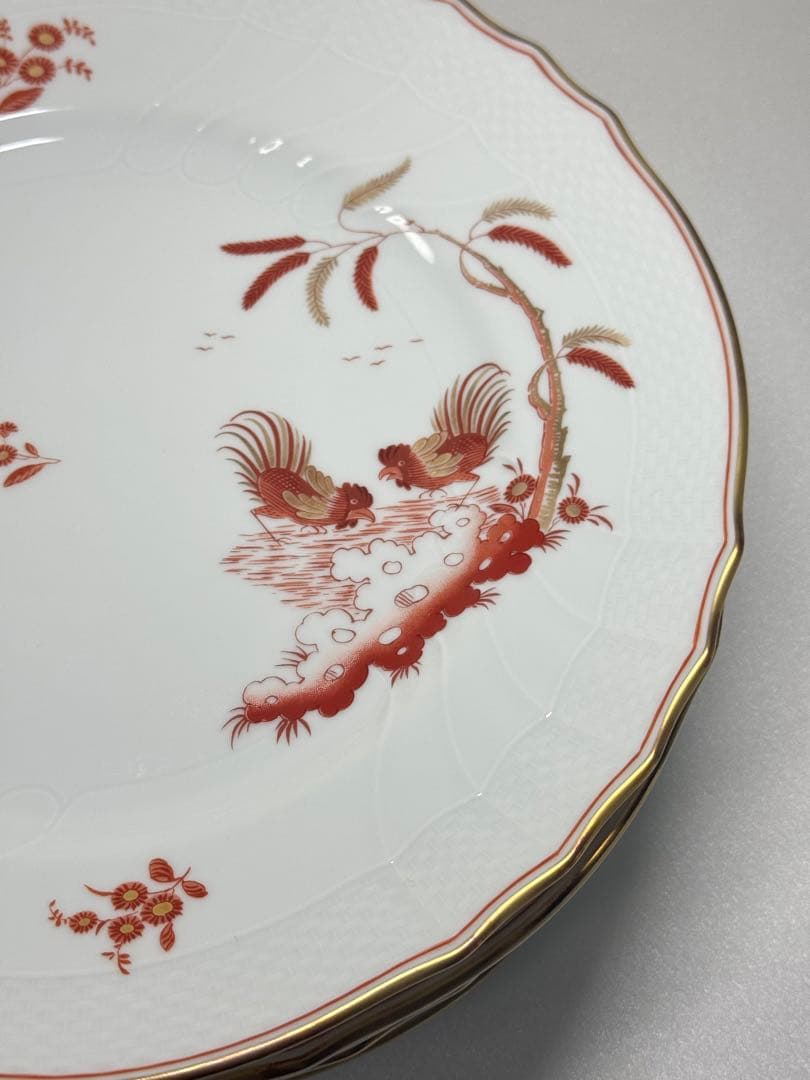 【希少】Richard Ginori レッドコック プレート 6枚セット