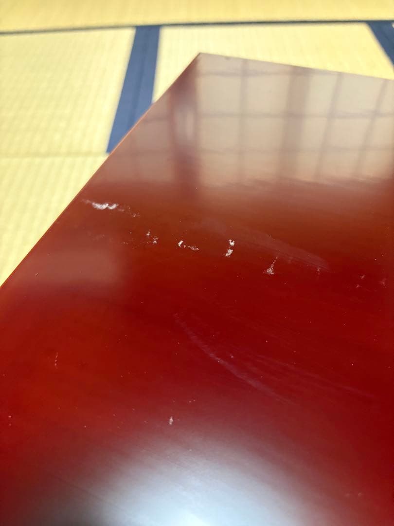 【中古品】平安光入造　組立式　紹鴎棚　平安景雲造　赤絵鳳凰唐草文水指（共箱）