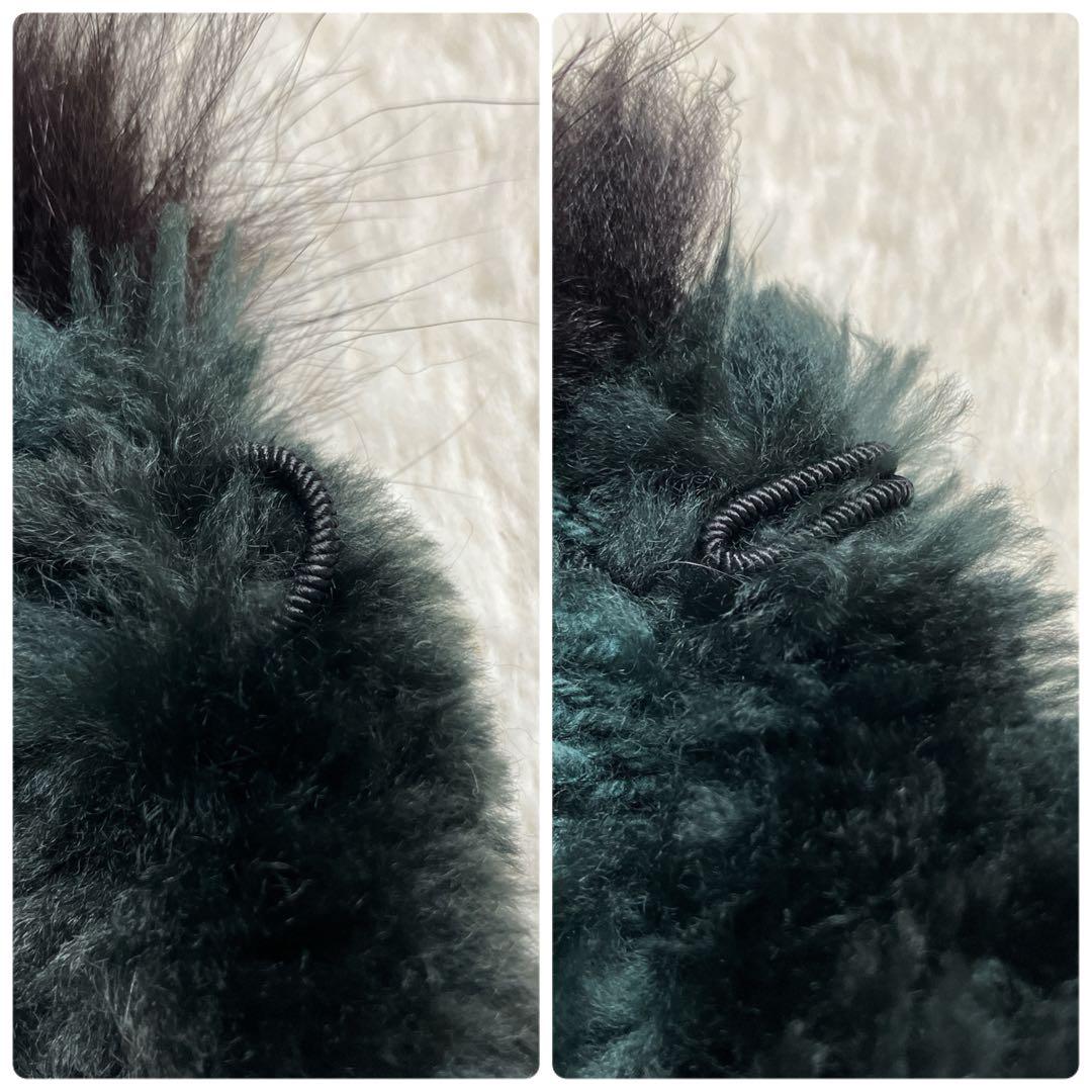 Paula Lishman カナダ製 ビーバー フォックス ニットファーケープ