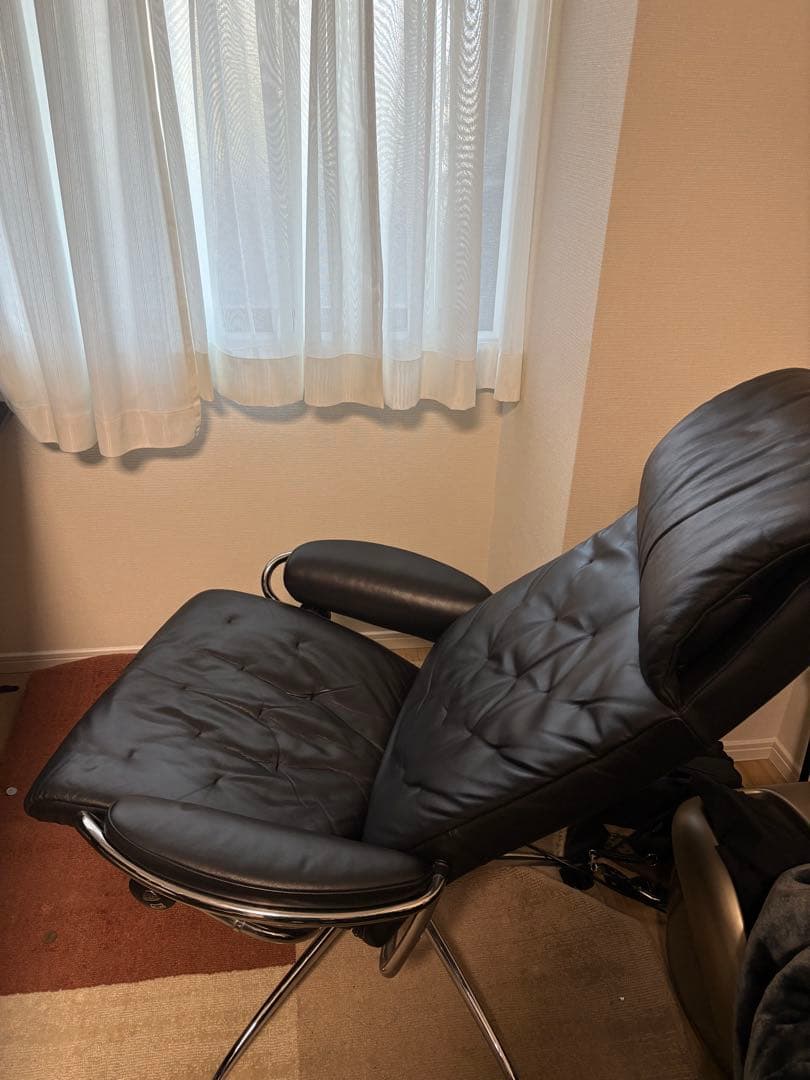 極美品 Lサイズ エコーネス 本革リクライニングチェア ストレスレス①