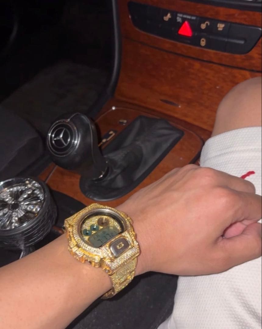 Gショック DW-6900 カスタム 腕時計 hiphop ブリンブリン