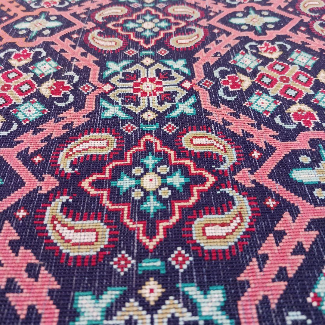 Y3076 ペルシャ絨毯 クム産 シルク100% 手織80万ノット