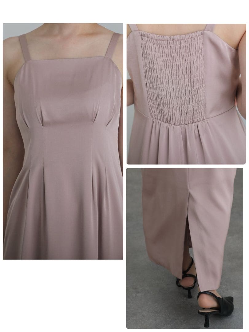 kana カナ【美品】チャイナ風3WAYタック パーティー ドレス M