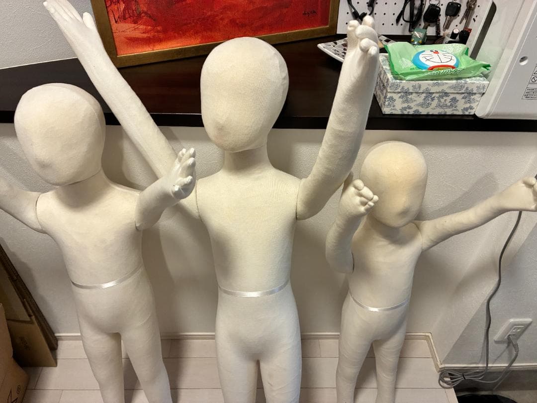 ⭐️3体セット⭐️キッズ マネキン／ボディトルソー 90/100/115cm