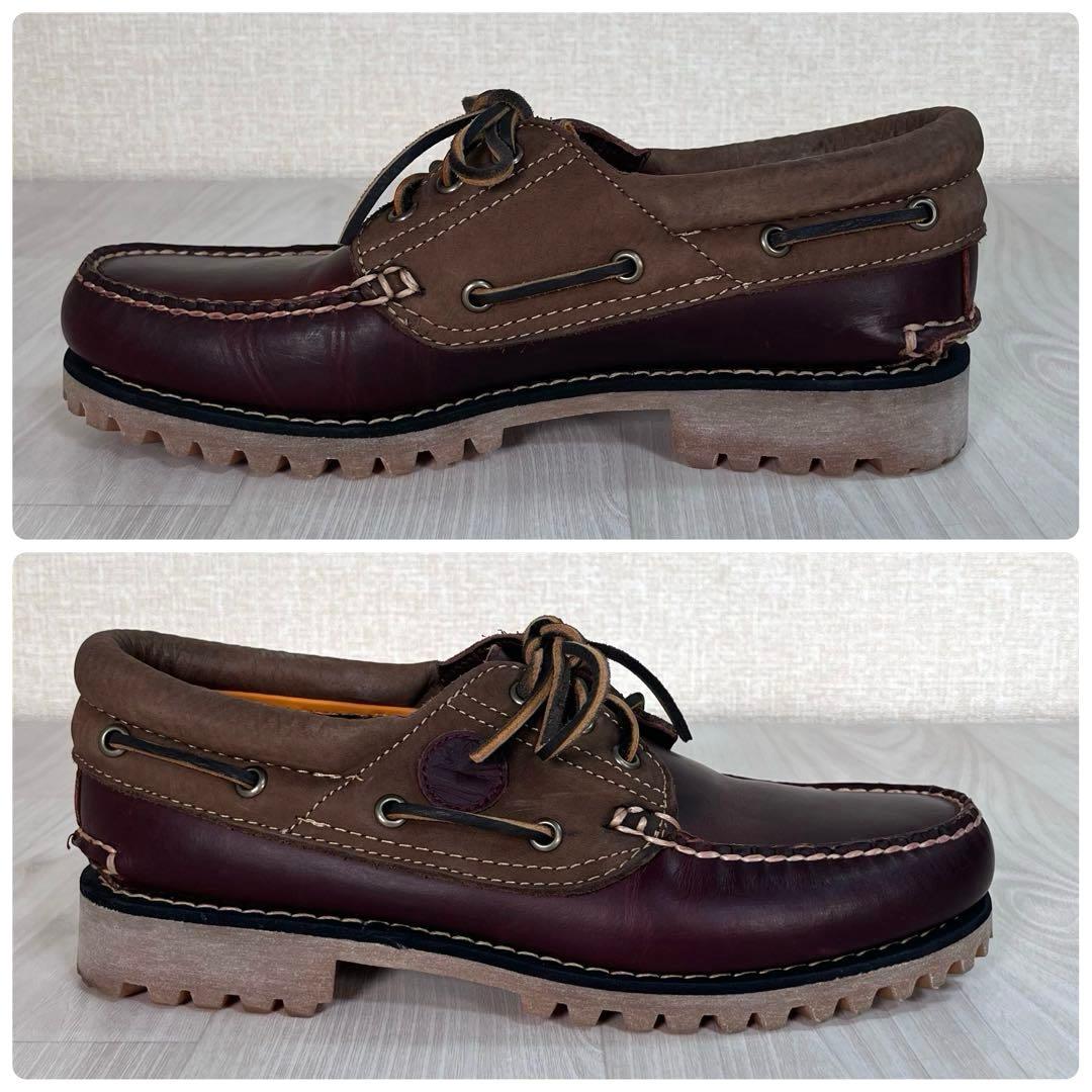 【極美品】TIMBERLAND　3EYE デッキシューズ　革靴　ブーツ　25.5