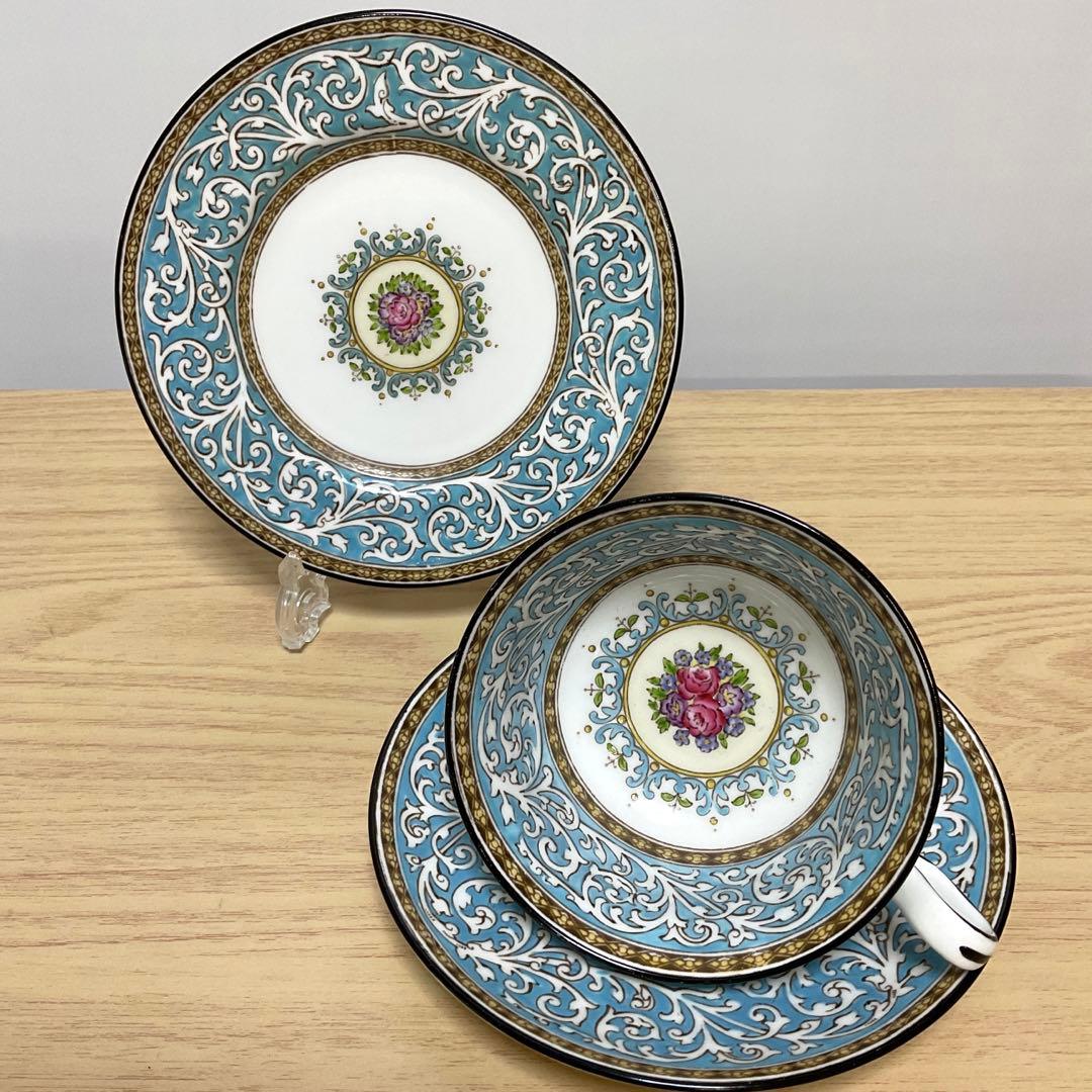 ウェッジウッド プレイズ　ターコイズ　5ピース　ディナーセット