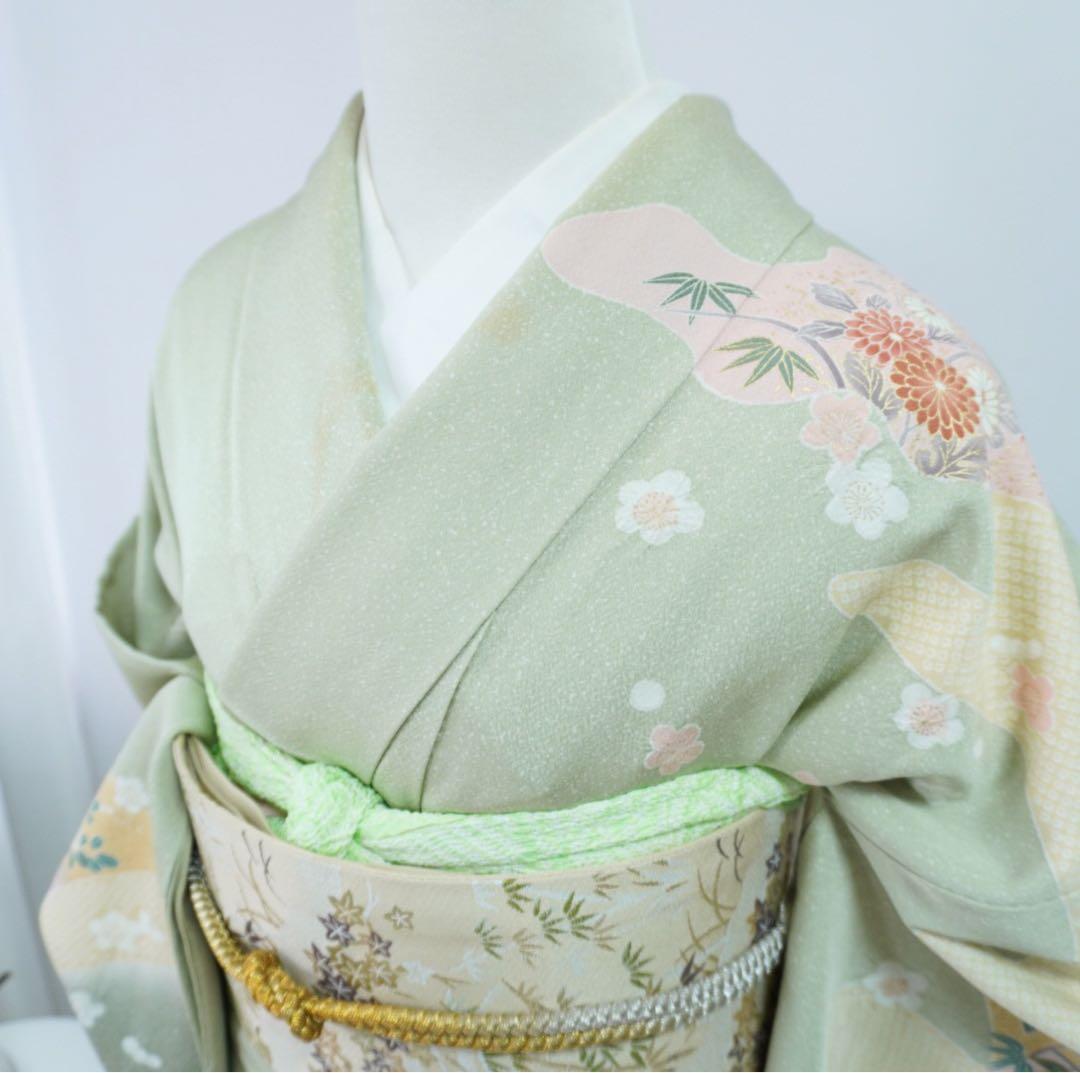 訪問着　4点フルセット 403D難あり　撮影用練習用　七五三 卒業式　入学式