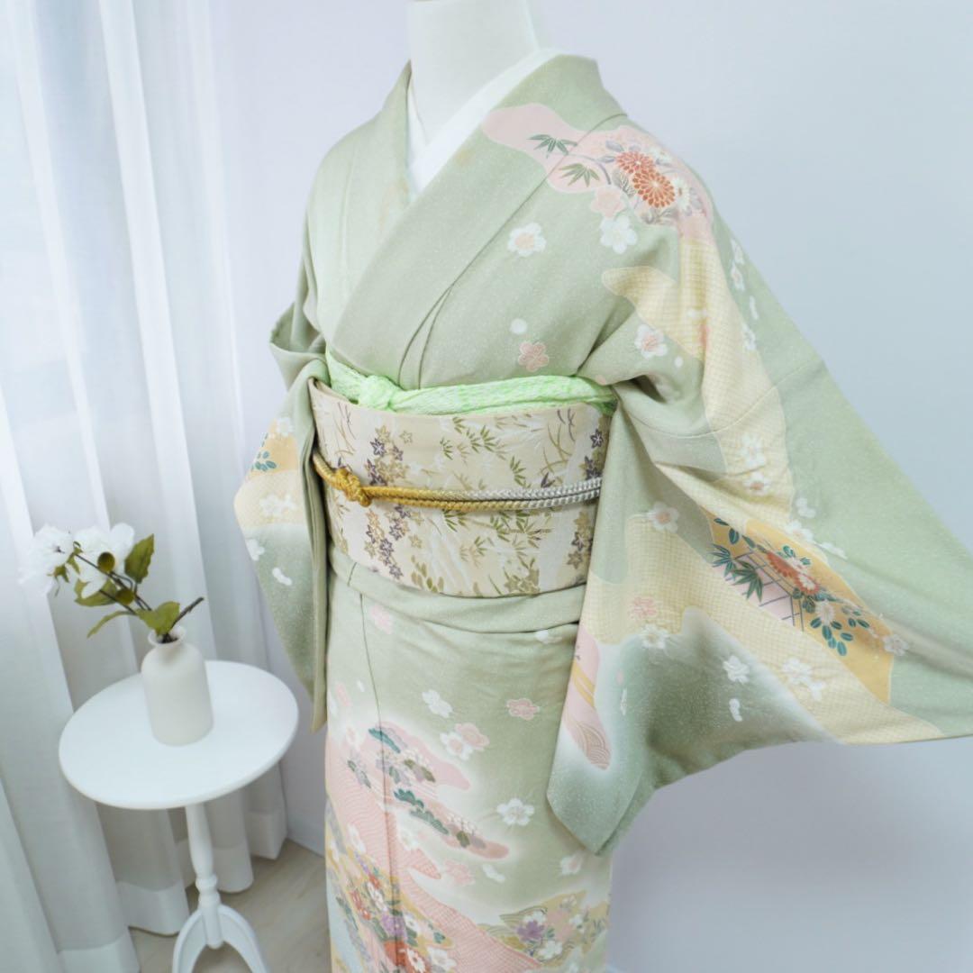 訪問着　4点フルセット 403D難あり　撮影用練習用　七五三 卒業式　入学式