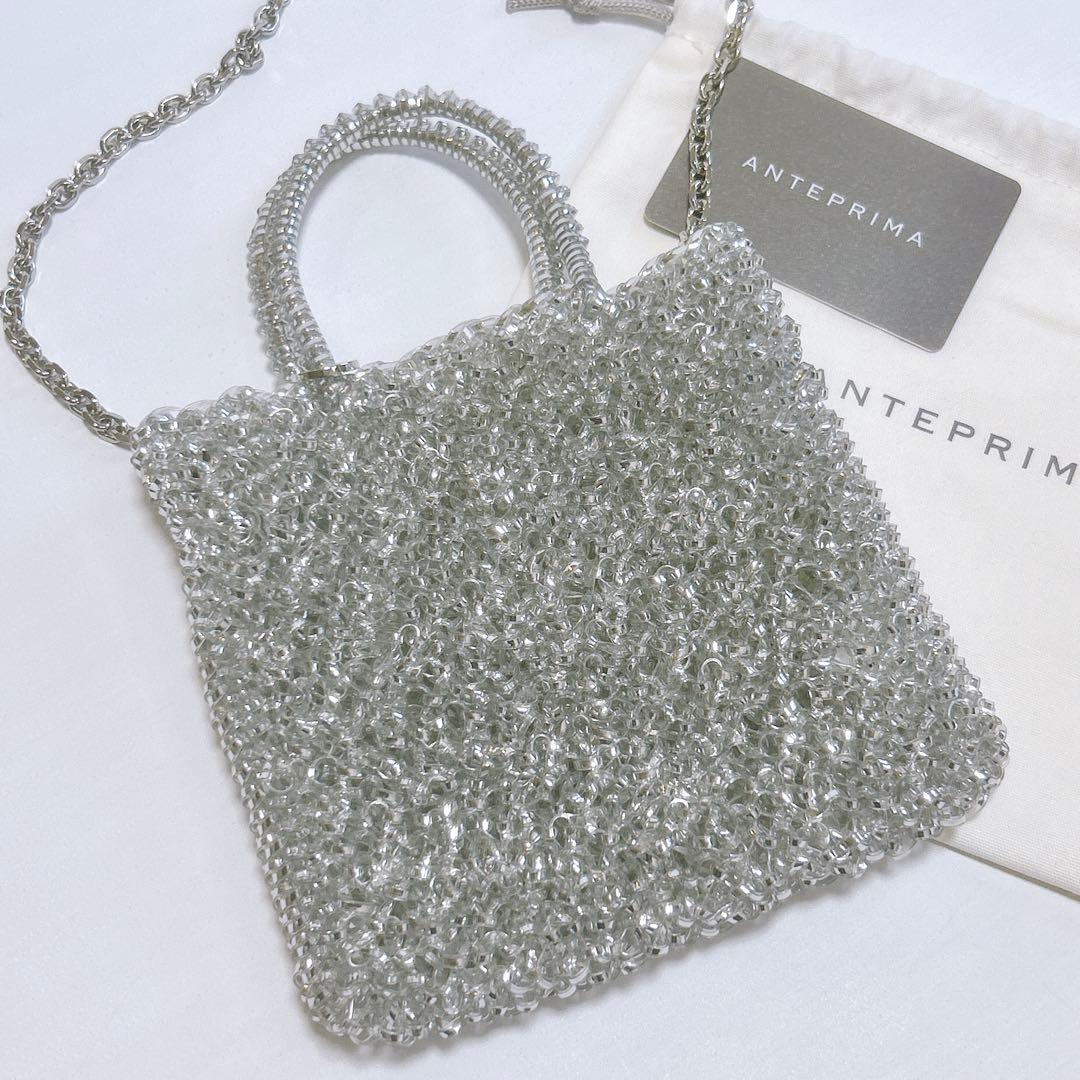 未使用級✨ANTEPRIMA スタンダード ミニアトゥーラ シルバー ショルダー
