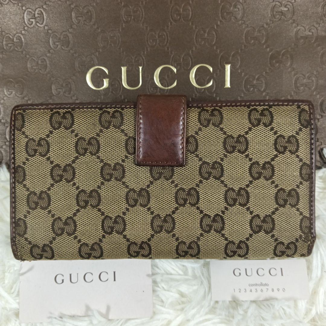 【GUCCI】グッチ　長財布　財布　ホースビット　GGキャンバス ✨