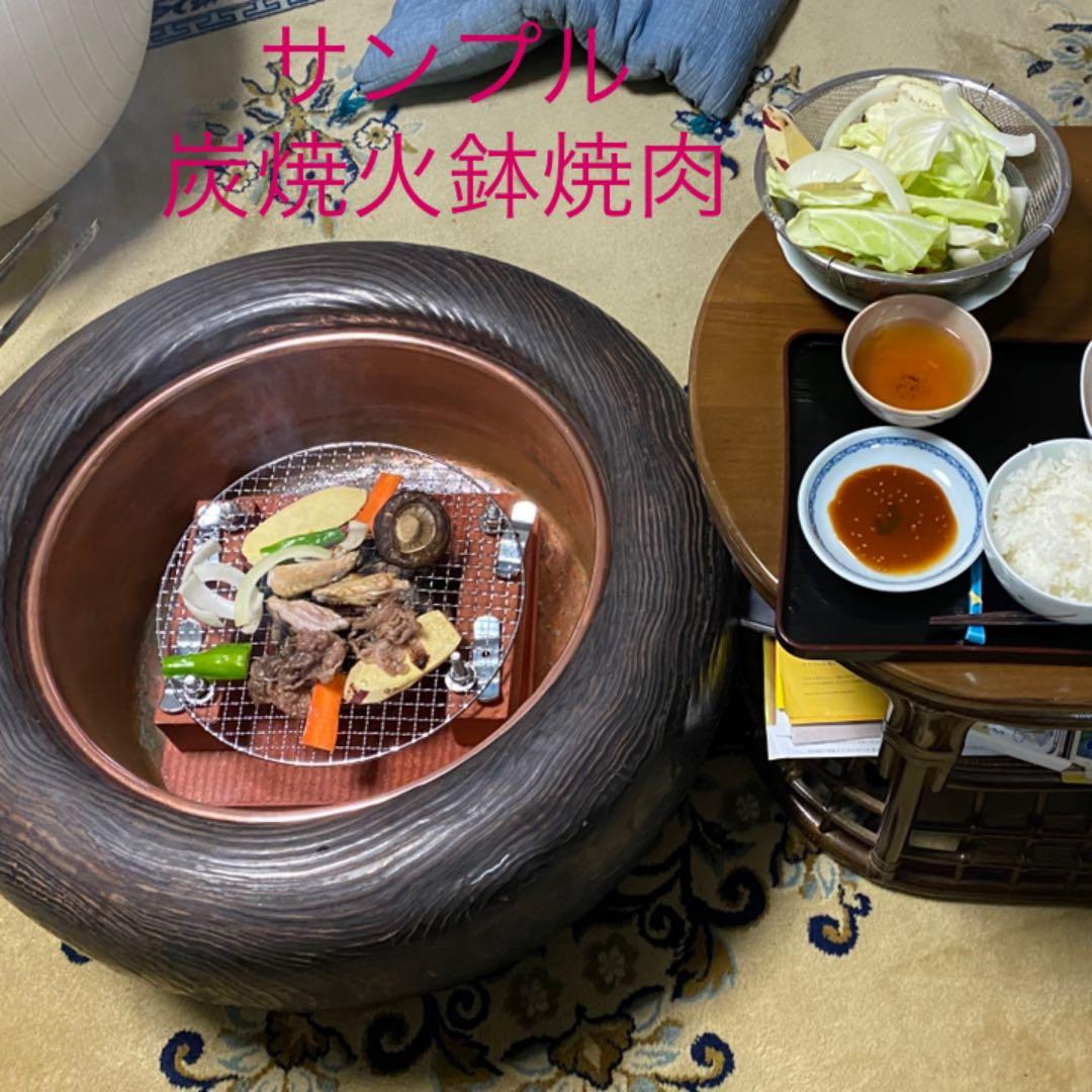 火鉢　丸太くり抜き(径65cm高さ32cm)