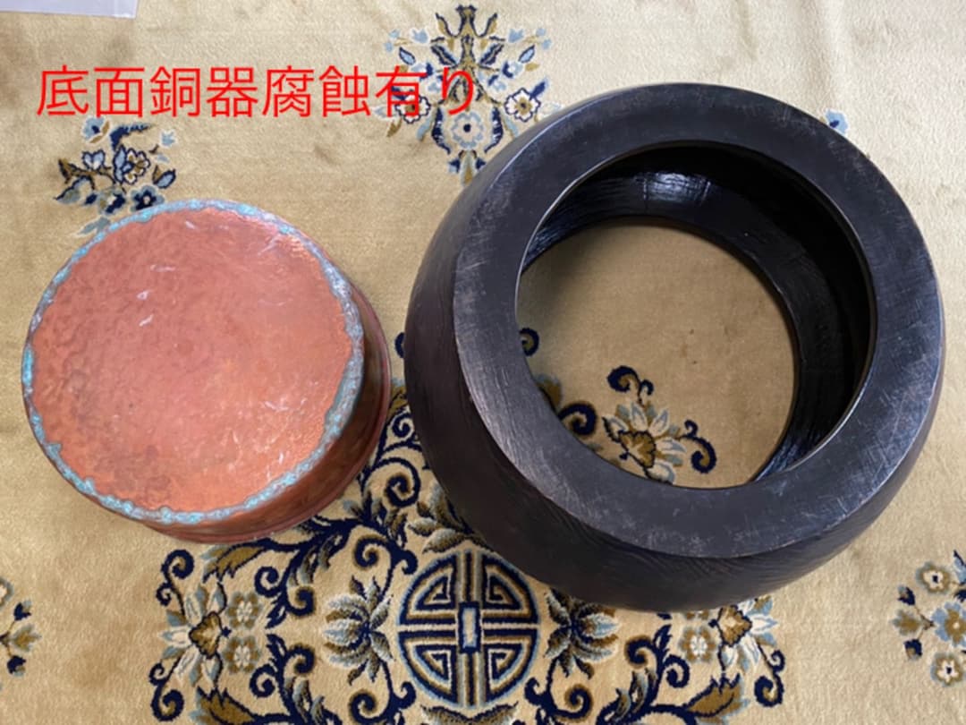 火鉢　丸太くり抜き(径65cm高さ32cm)