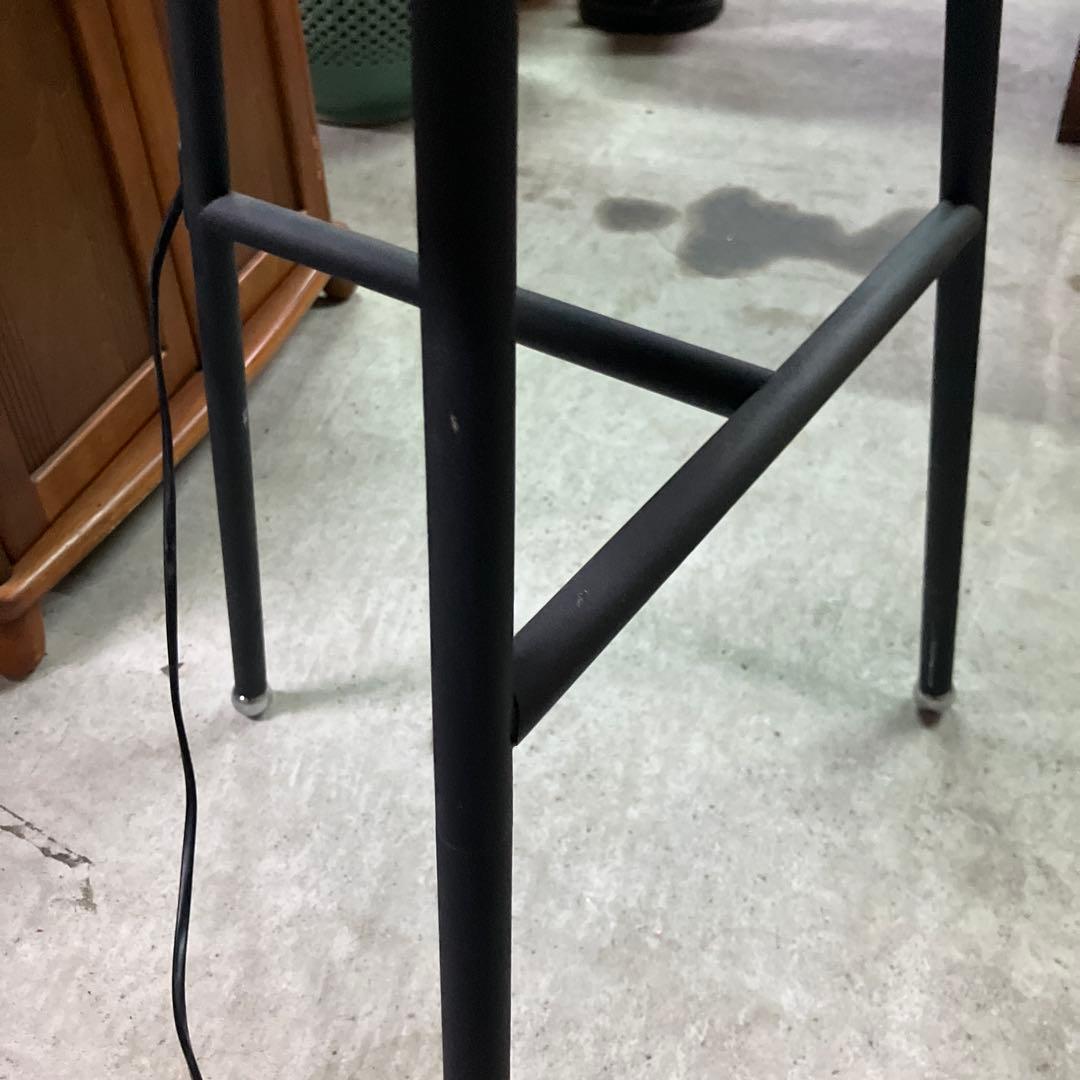 モダン フロアスタンド 照明 サイドテーブルフロアランプ リネンシェード付き