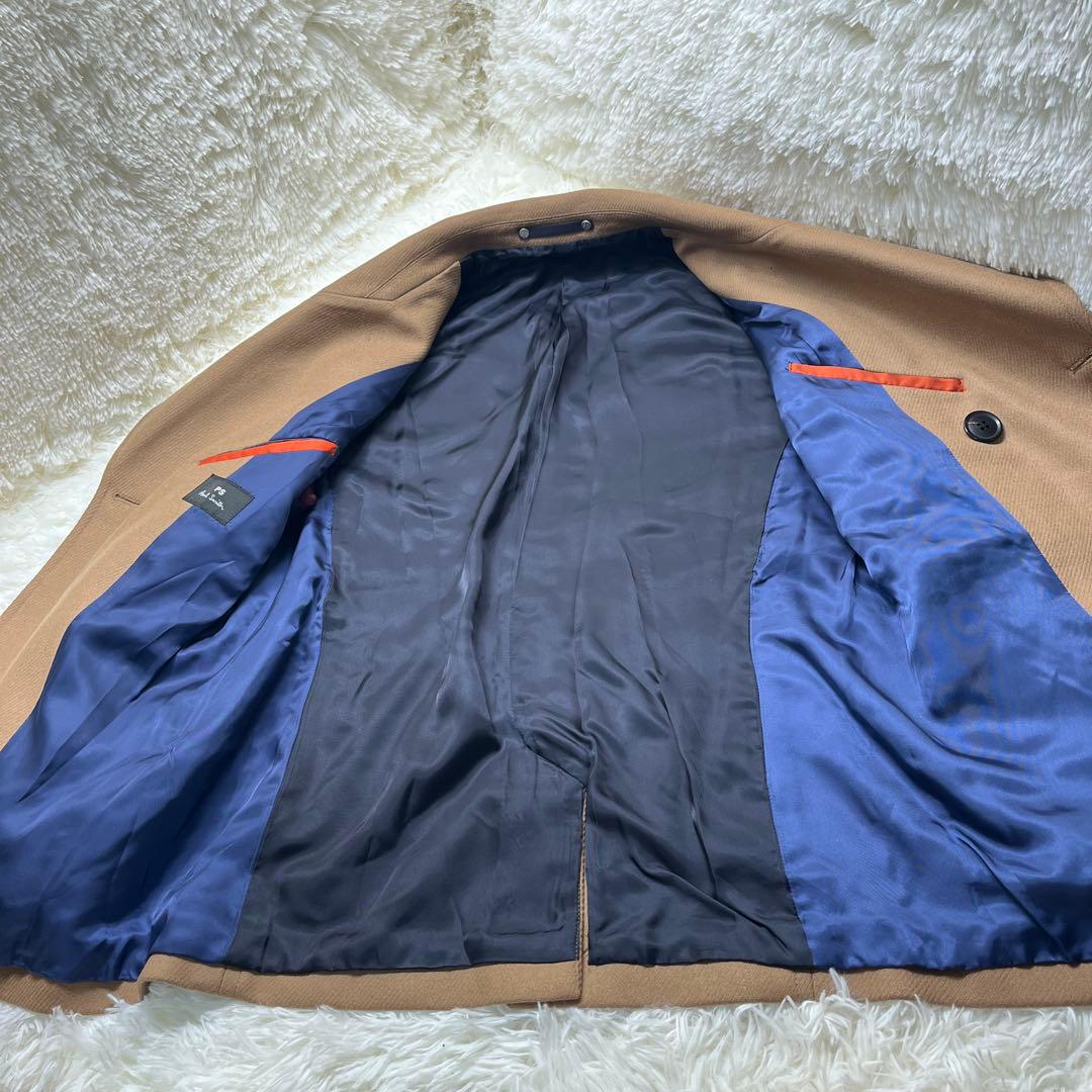 Paul Smith ポールスミス PS ウール ダブル Pコート キャメル M