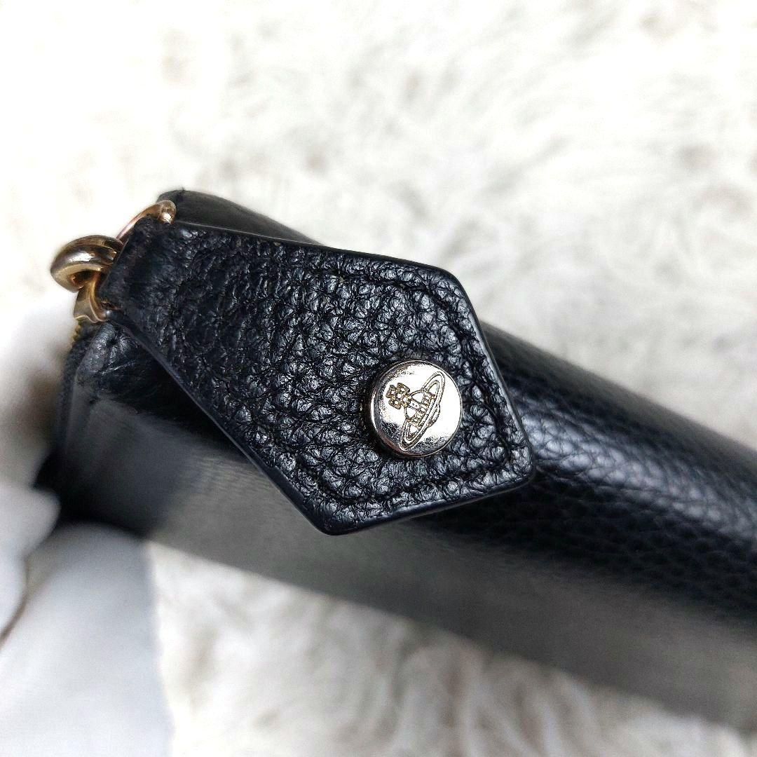 美品 ヴィヴィアンウエストウッド ビッグオーブ エンボス シボ革 レザー 長財布