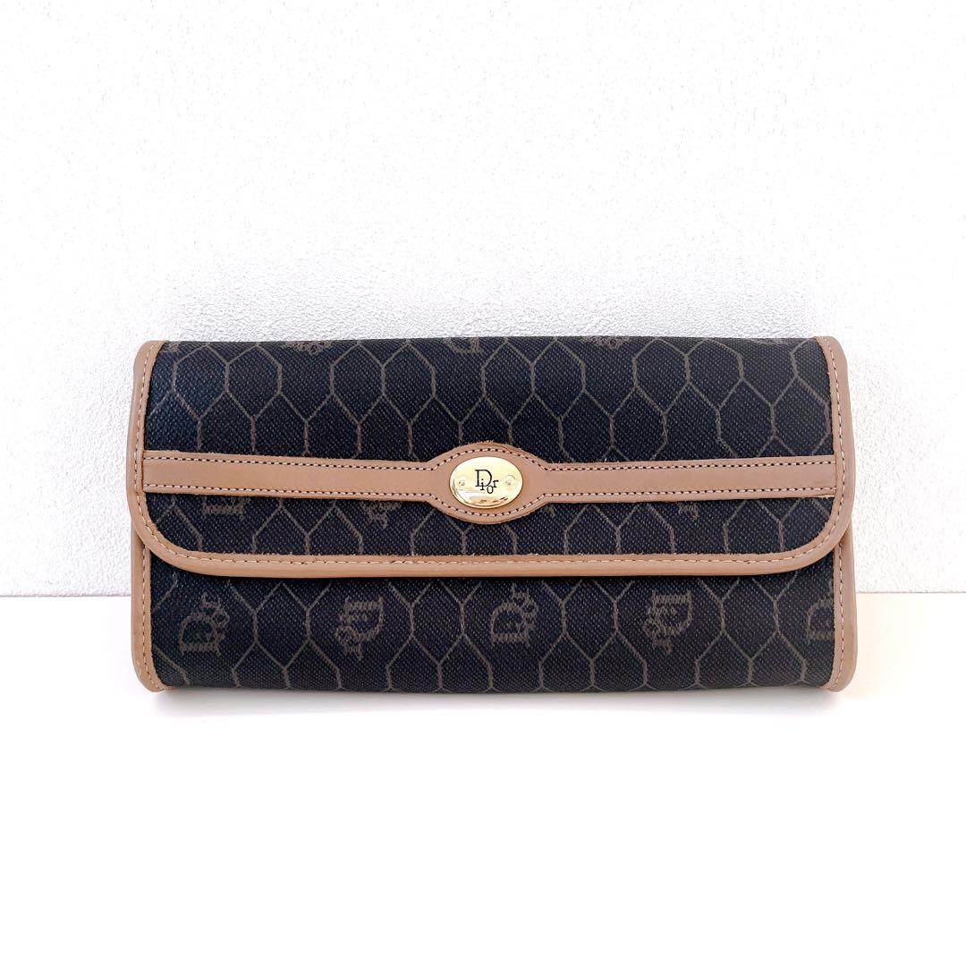 Dior ディオール 美品 ハニカム 長財布 ケース セット