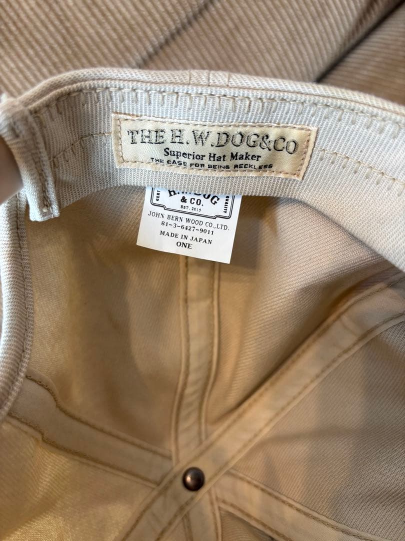 THE H.W.DOG＆CO トラッカーキャップ 38 ベージュ