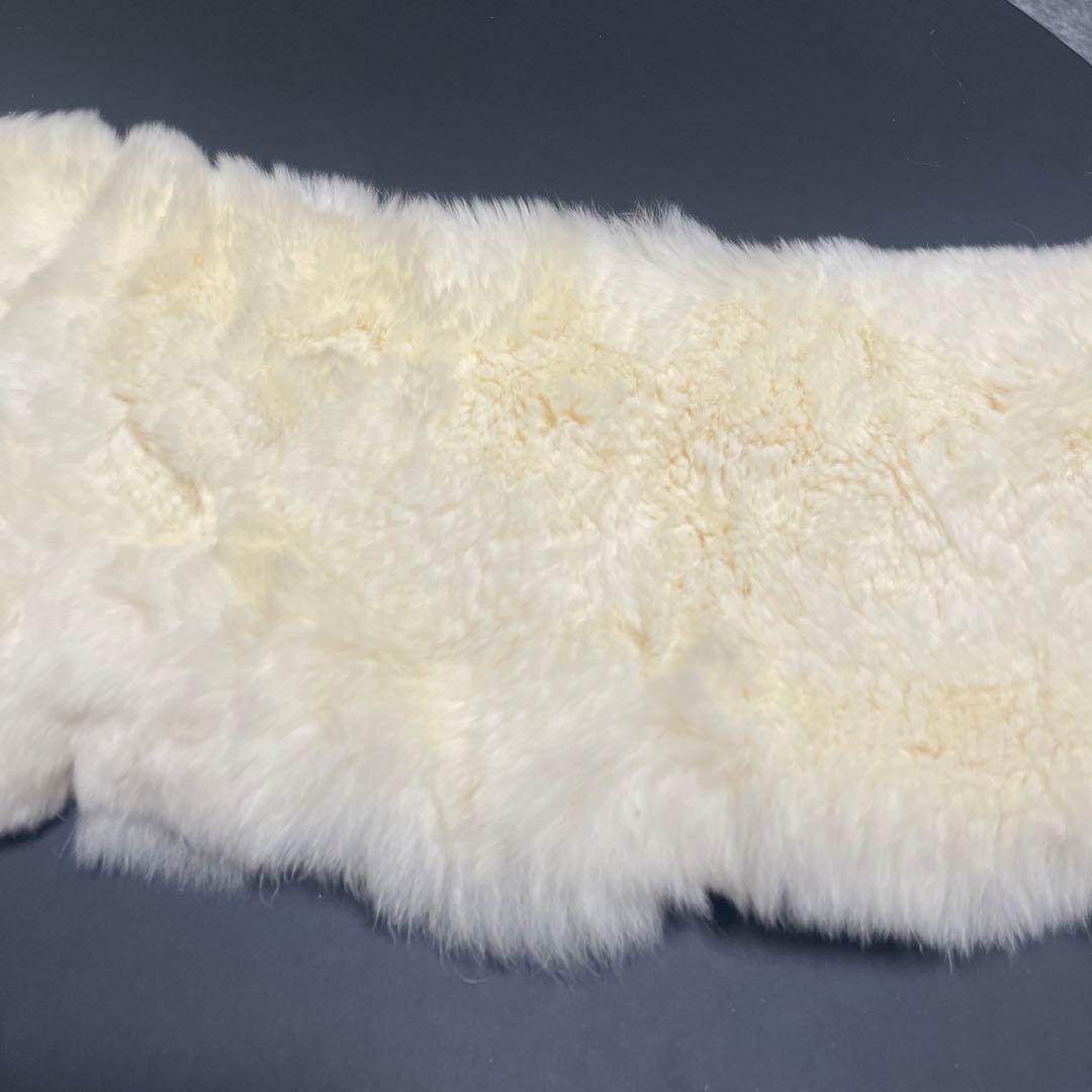 vintageCHANEL ラビットファー　ネックウォーマー　マフラー