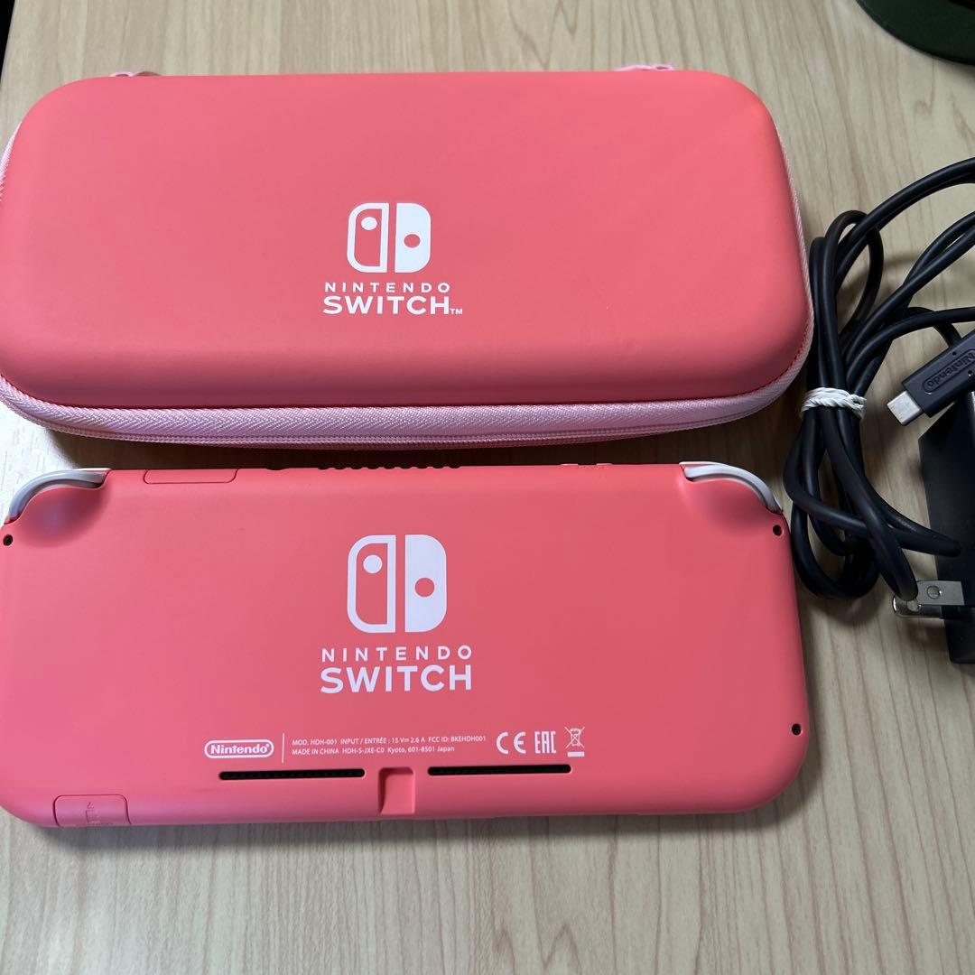 Nintendo Switch Lite コーラル 本体 ケースと充電器付き