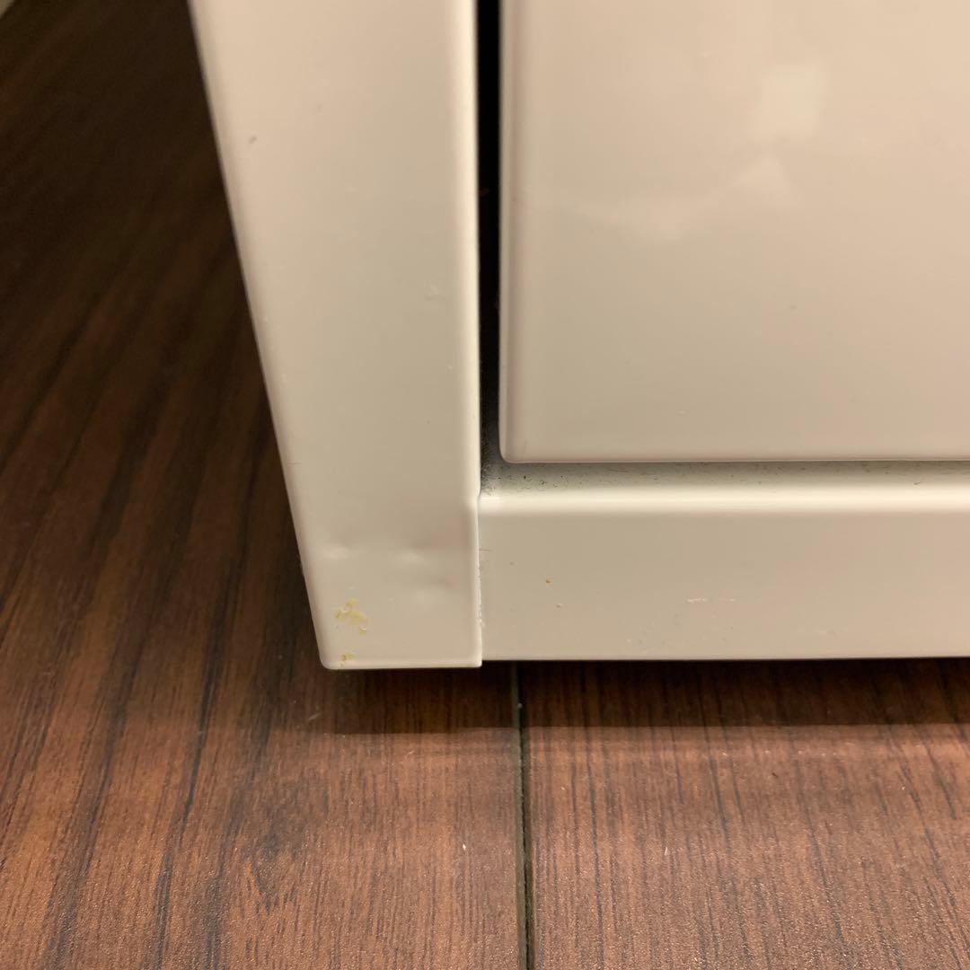 スリムダストボックス　おしゃれ　二段式ホワイトごみ箱 分別用バスケット付き