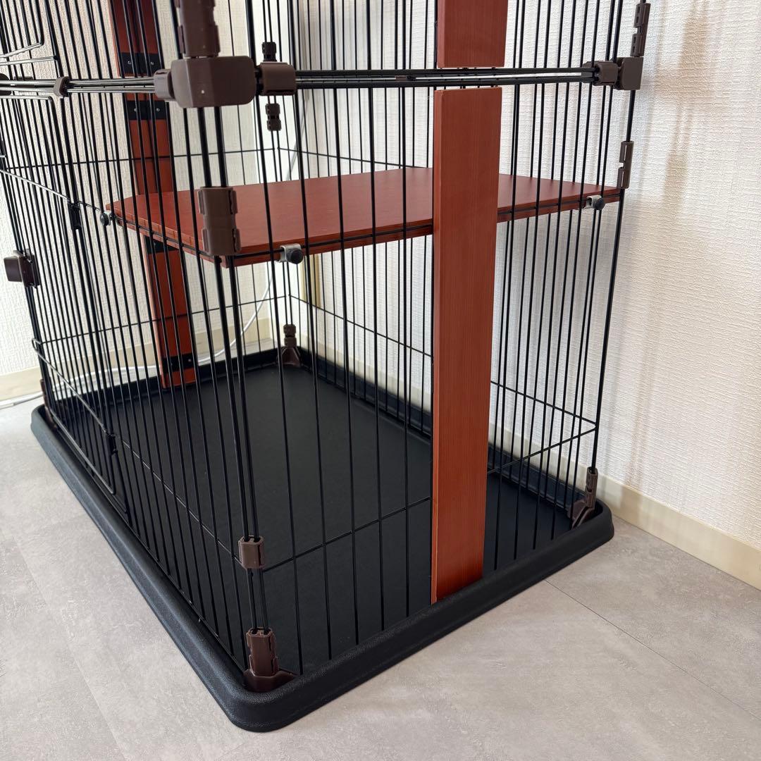 早いもの勝ち　キャットケージ　木製　3段　おしゃれ