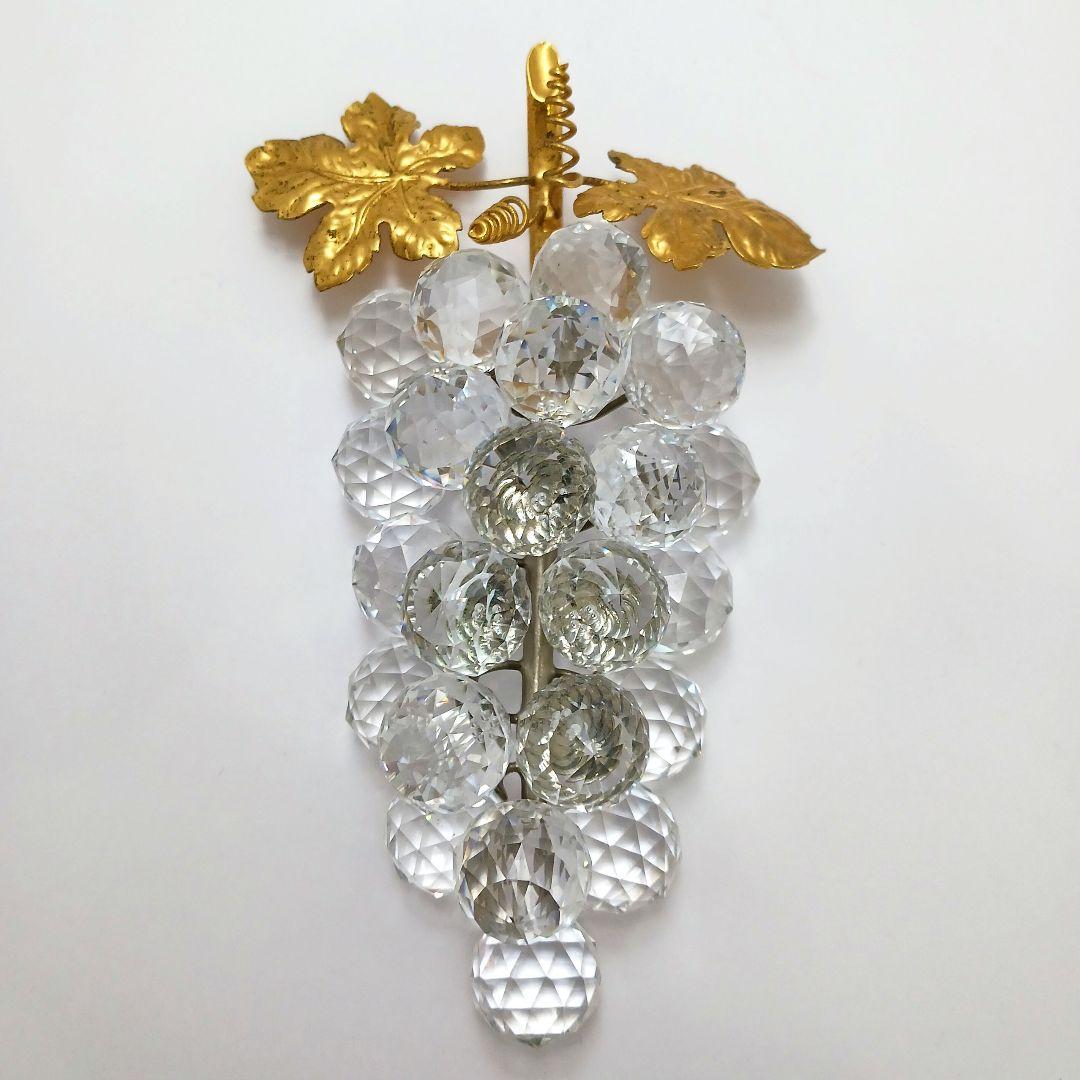 Y2435-3 SWAROVSKI スワロフスキー 葡萄 一房 大き目 オブジェ