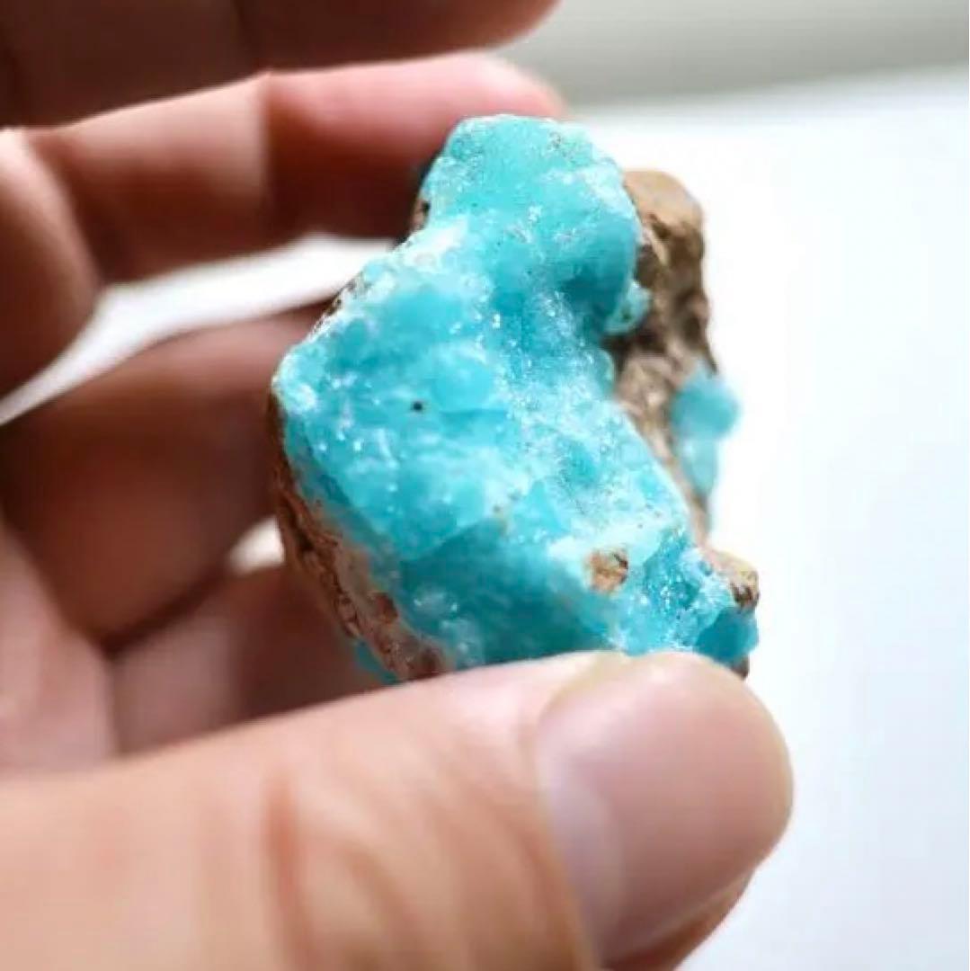 希少 コンゴ Mfouati鉱山 ブルーヘミモルファイト　鉱物標本　原石　結晶