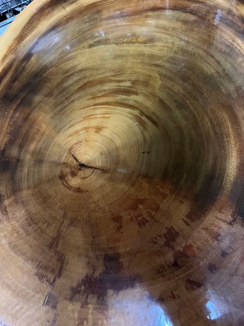 一枚板　年輪　ローテーブル