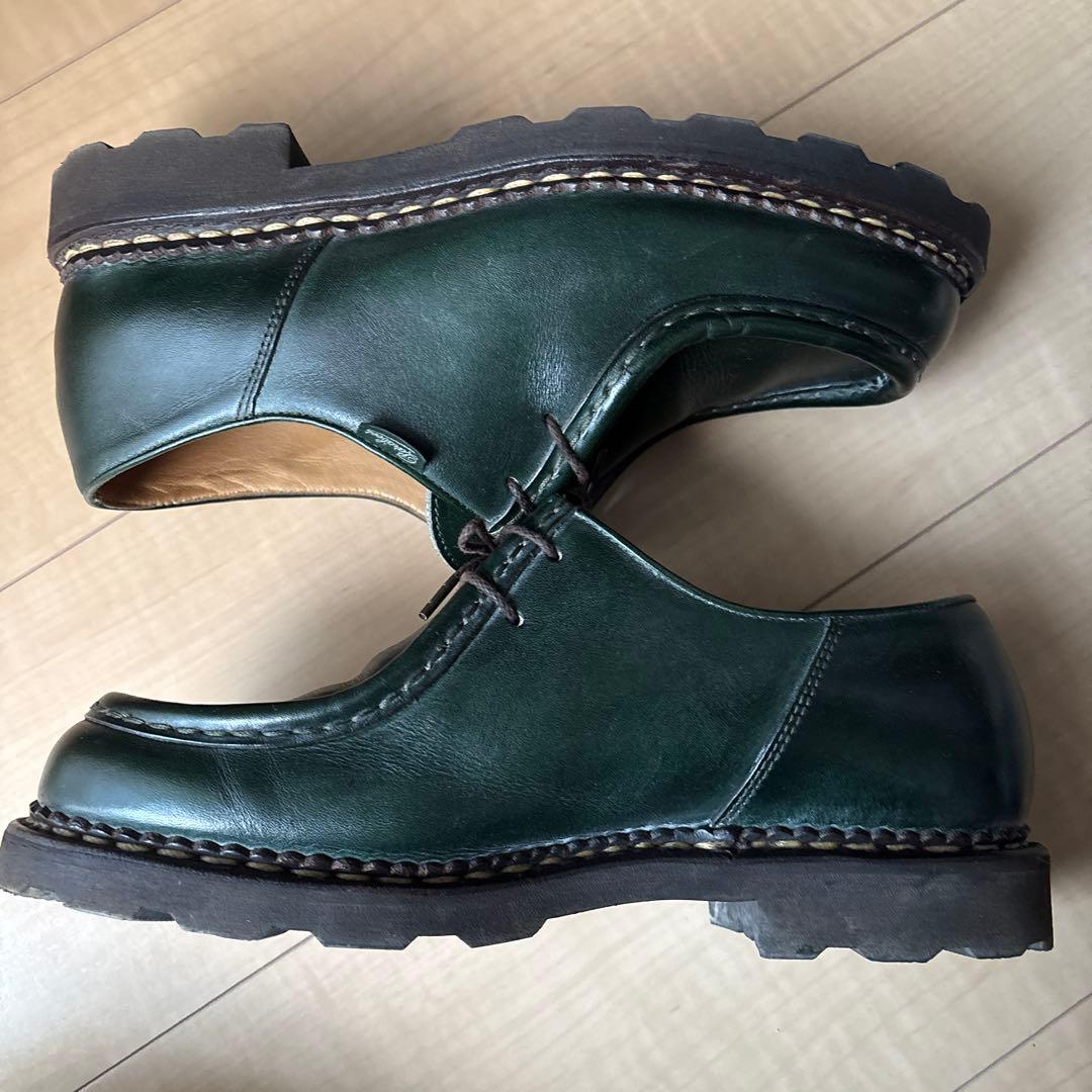 【美品】パラブーツ　ミカエル　グリーン　40.5サイズ