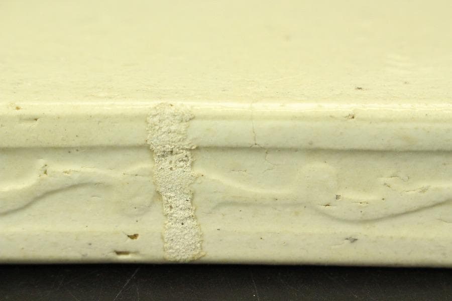 茶道具 織部 敷瓦(ZE723)