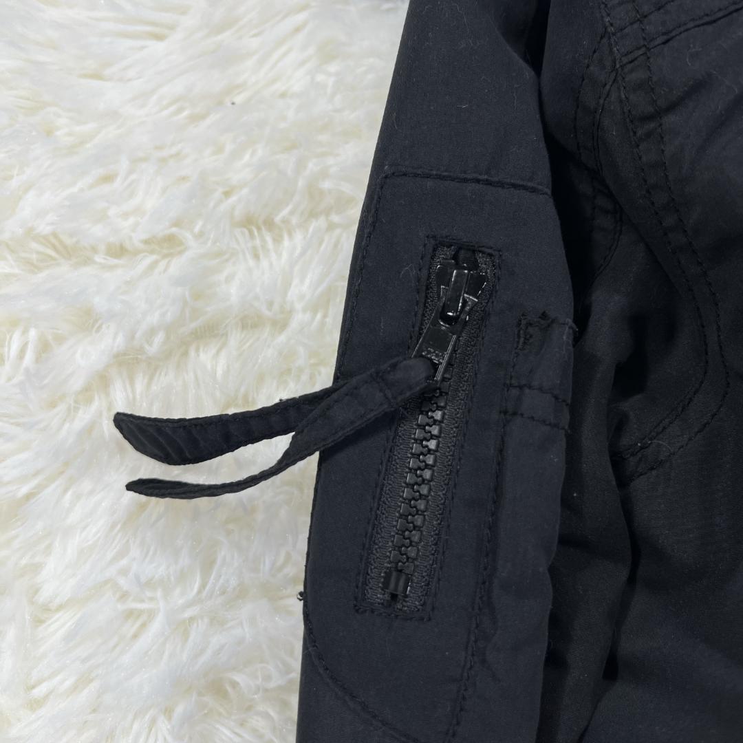 【SLY】黒モッズコート 1 ファーフード 裏ボア 防寒