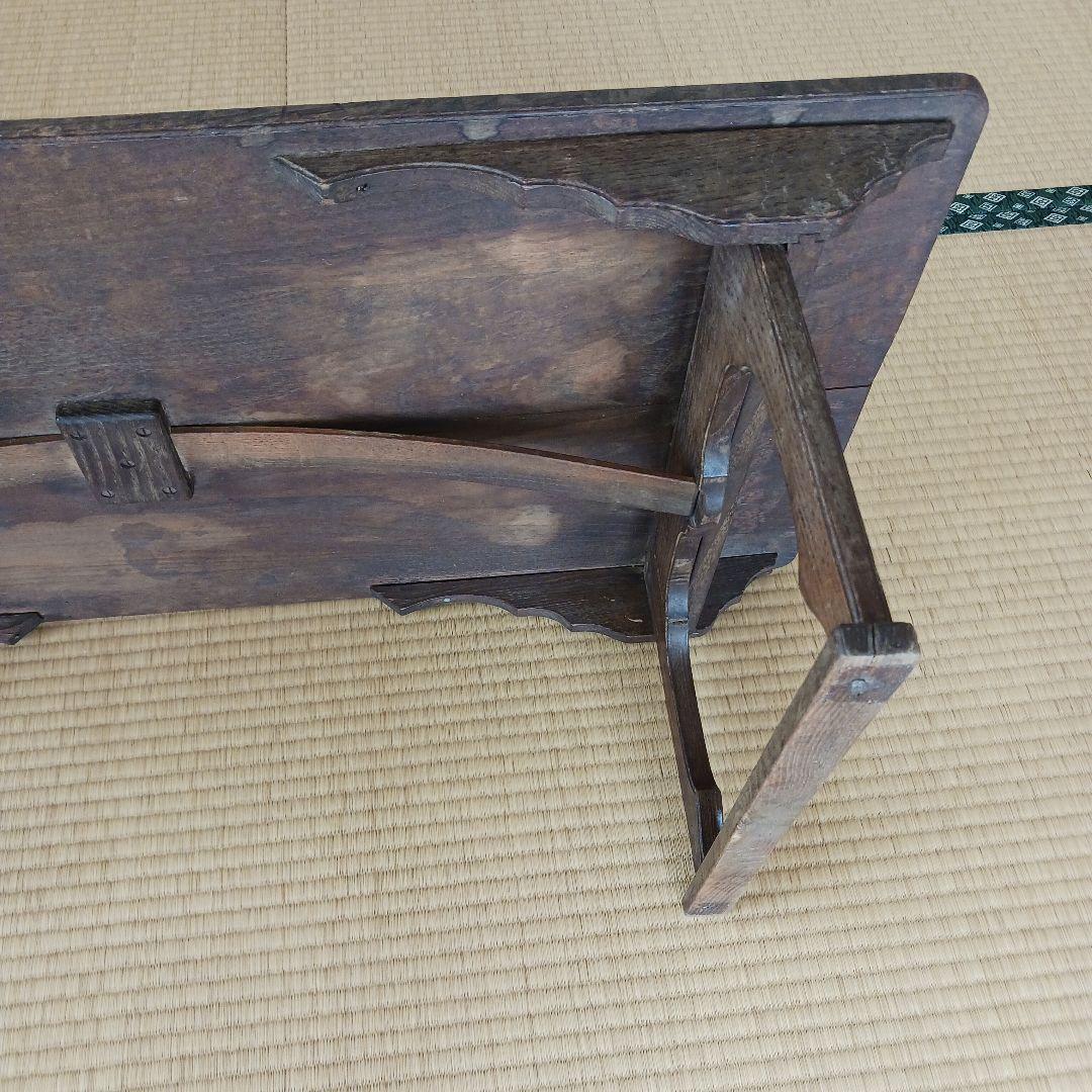 (希少古家具) アンティーク文机　明治~大正　寺子屋机(天神机)