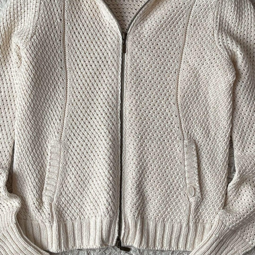 【美品】フォクシー リリーパーカー コットンカシミア フーディーカーディガン