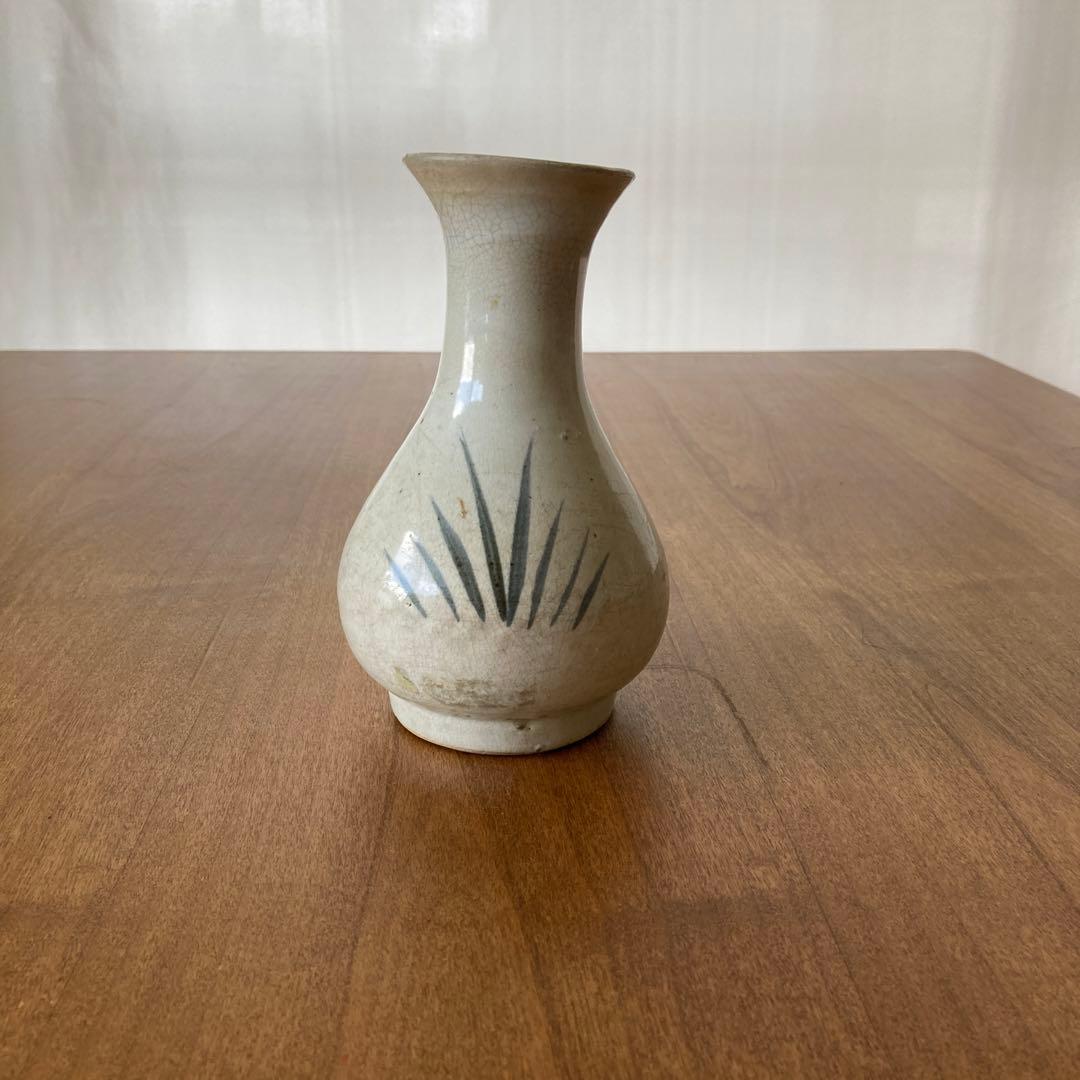 民藝　骨董　染付　徳利　花瓶