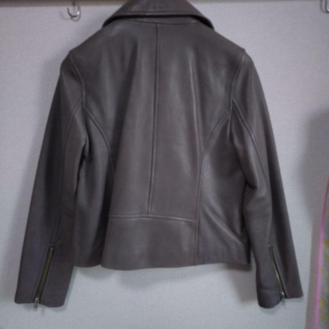 HARE グレー シングルライダースジャケット