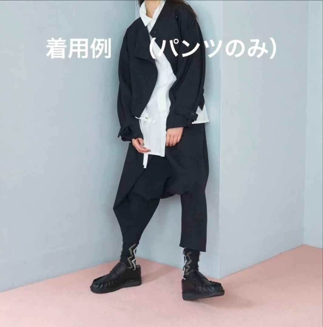 2025 センソユニコ 慈雨　アシンメトリーサルエルパンツ