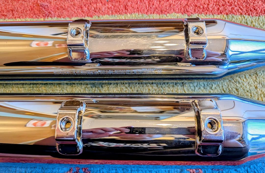 ハーレー 純正 北米マフラー バロニーカット パンチアウト済み スポーツスター