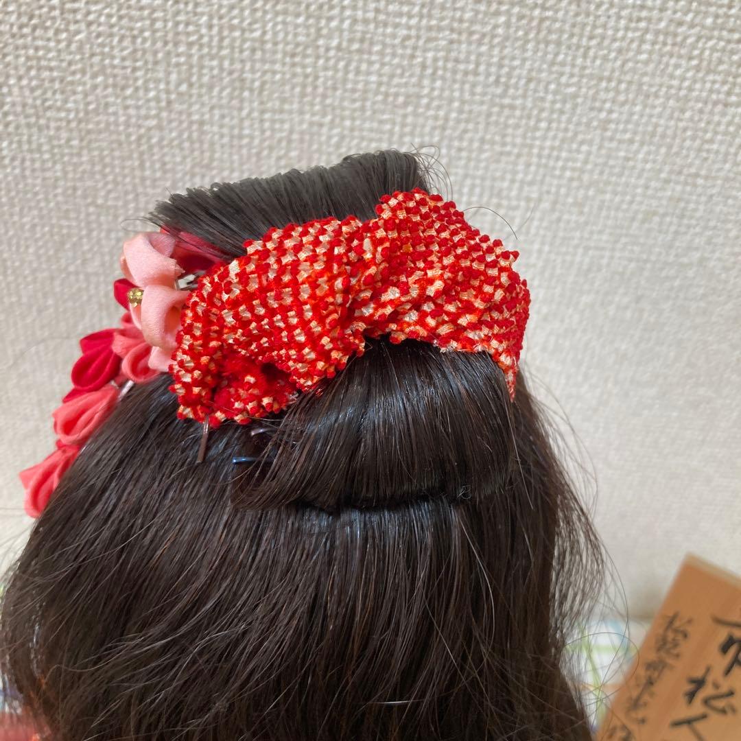 週末のみ大値下げ　お座り市松人形　東光作　着せ替え可能　縮緬和服　傷なし