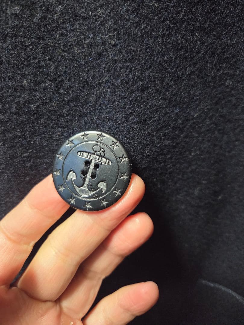 バズリクソンズ　Pコート　36　ネイビー　ウール　東洋エンタープライズ