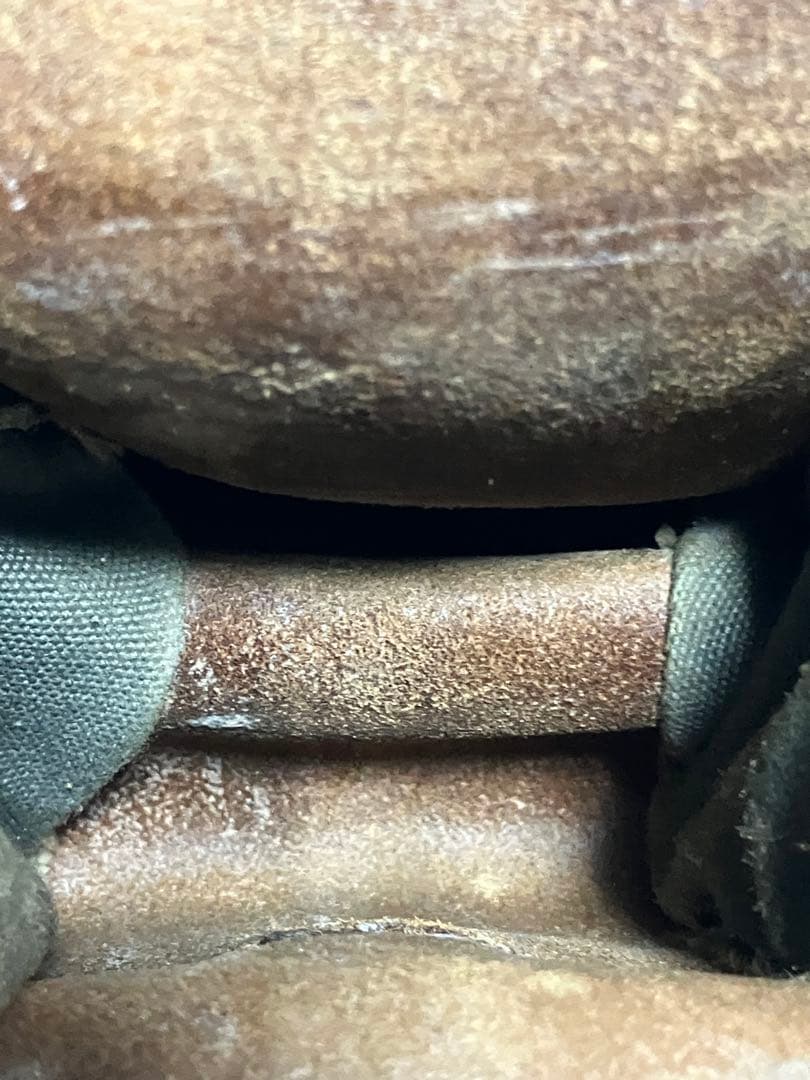 スウェーデン軍　5連　レザー　バンダリア　カオスポーチ　実物　官給品　50's