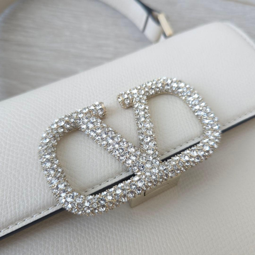 訳あり極美品【ヴァレンティノ】Vスリング　ジュエル　スモール　ハンドバッグ