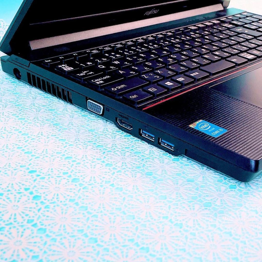動作良好SSD512GB‼️メモリ16GB✨️黒ノートパソコン✨️テンキー付き事務作業