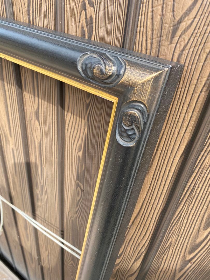 特大　油絵　額縁　木枠　油彩　フレーム