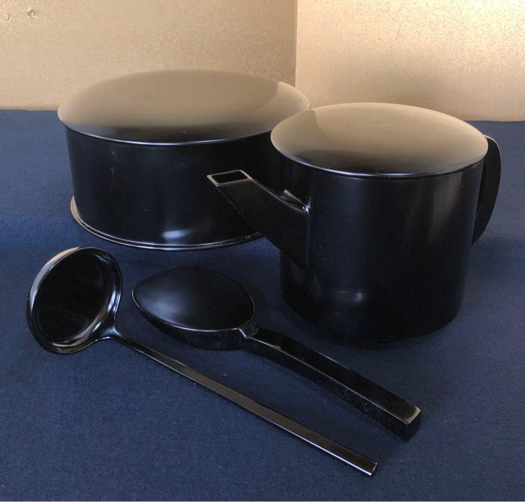 《R》輪島塗 懐石道具4点組 木製漆器 元箱 260202く3