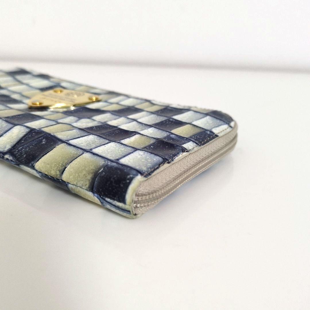 ATAO アタオ リモ ヴィトロ ブループリズム 長財布 L字ファスナー