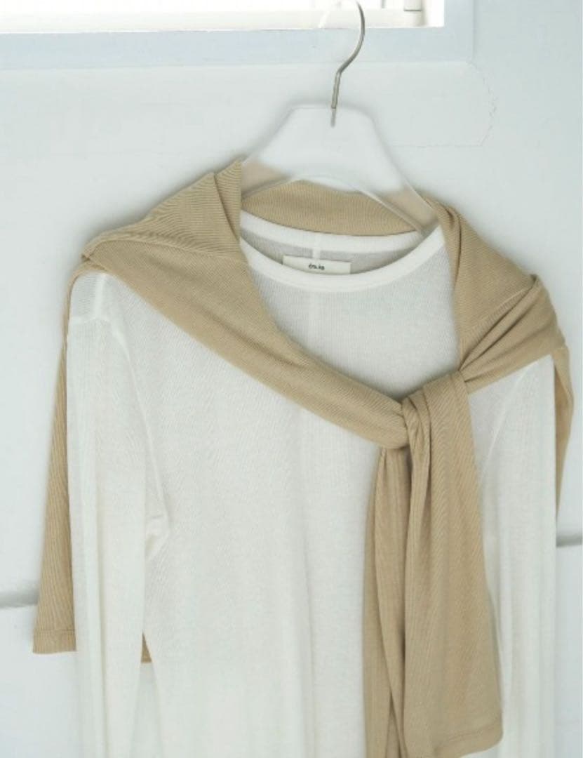 トップス anuke Layered Sheer Long T-shirts