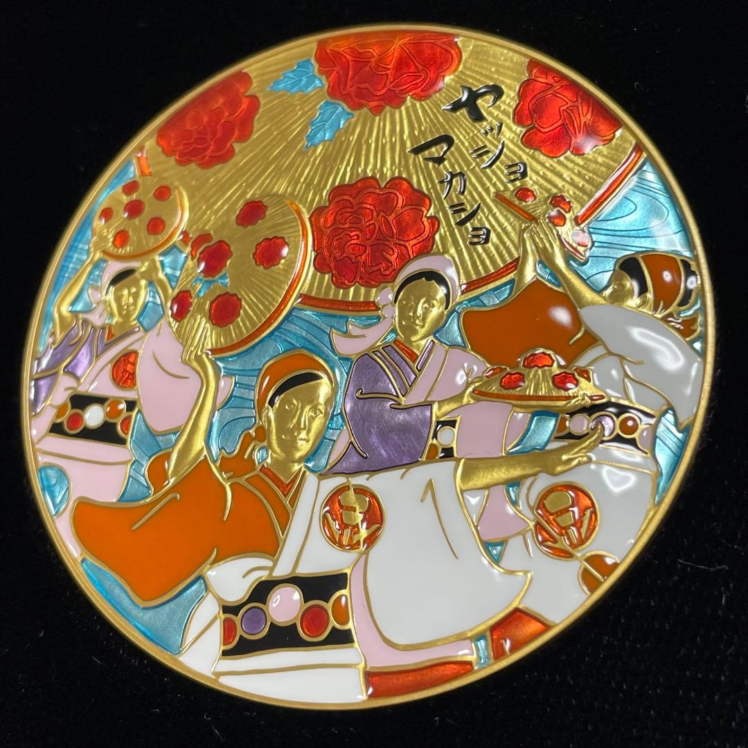【極美品】七宝章婢 日本の祭りシリーズ　山形　花笠まつり 純銀メダル　記念メダル