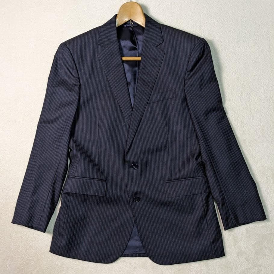 美品 ポロバイラルフローレン セットアップ スーツ イタリア製 ストライプ M