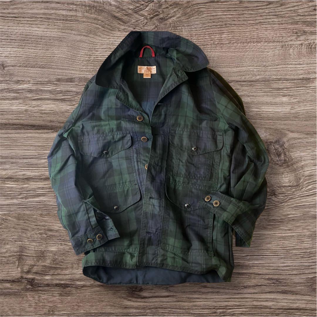 フィルソンガーメント　カバーオール ダークグリーン・ネイビー S オイルドコート